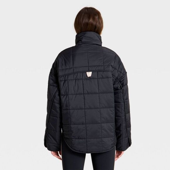 Open Box - JoyLab - Women's Oversized Quilted Puffer Jacket - JoyLab B Black - Picture 2 of 3